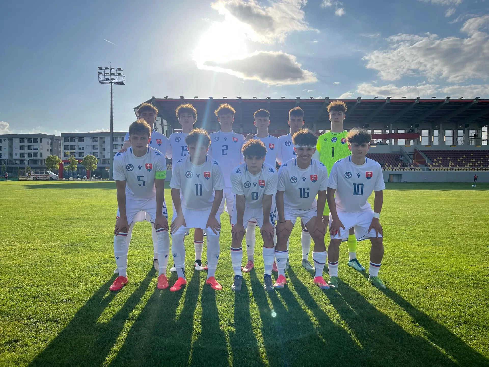 Reprezentácia do 16 rokov pred zápasom Čierna Hora U16 – Slovensko U17 na UEFA Development turnaji v Podgorici (7.5.2025)