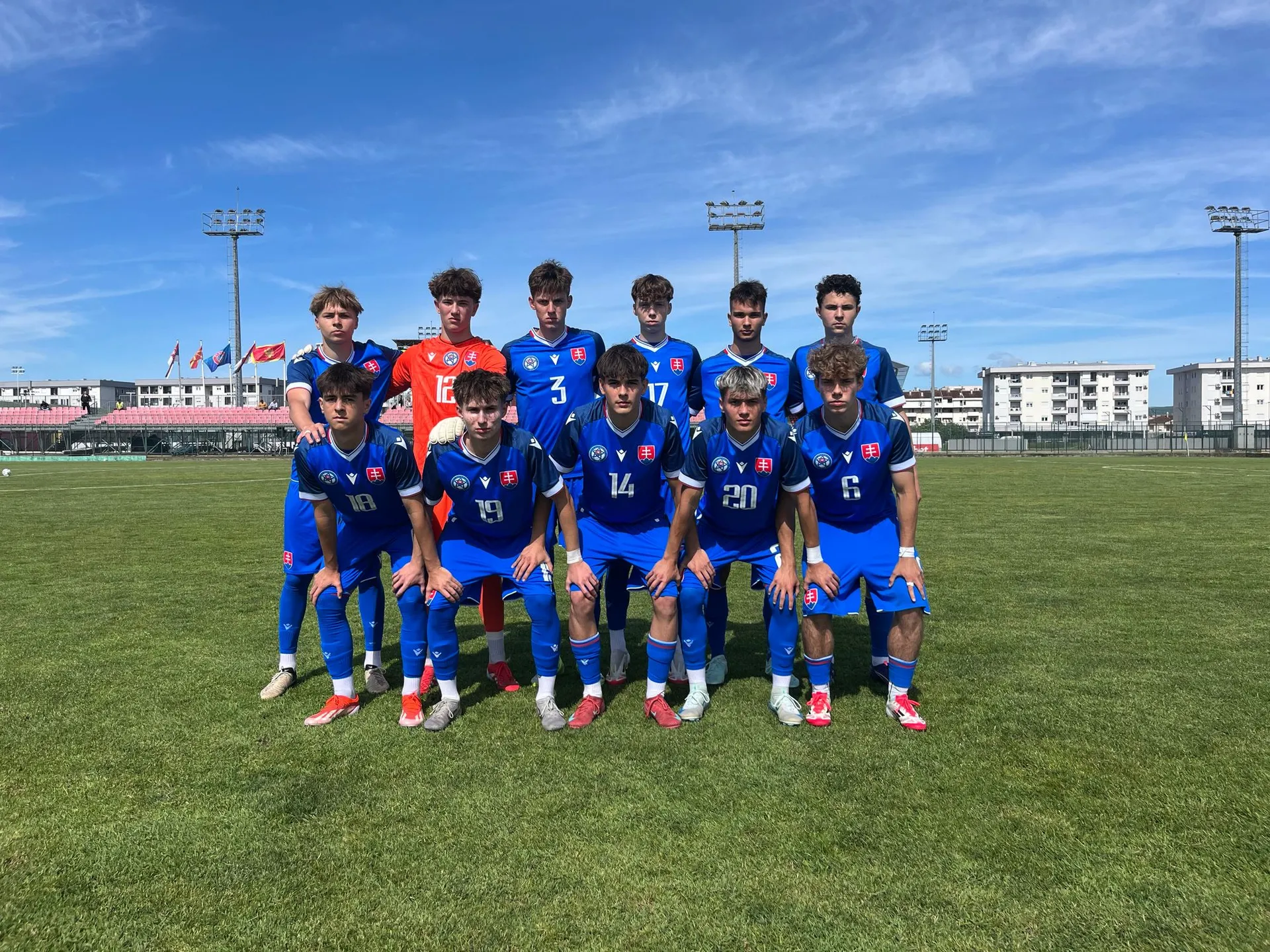 Reprezentácia do 16 rokov pred zápasom Severné Macedónsko U16 – Slovensko U16 na UEFA Development turnaji v Podgorici (9.5.2025)