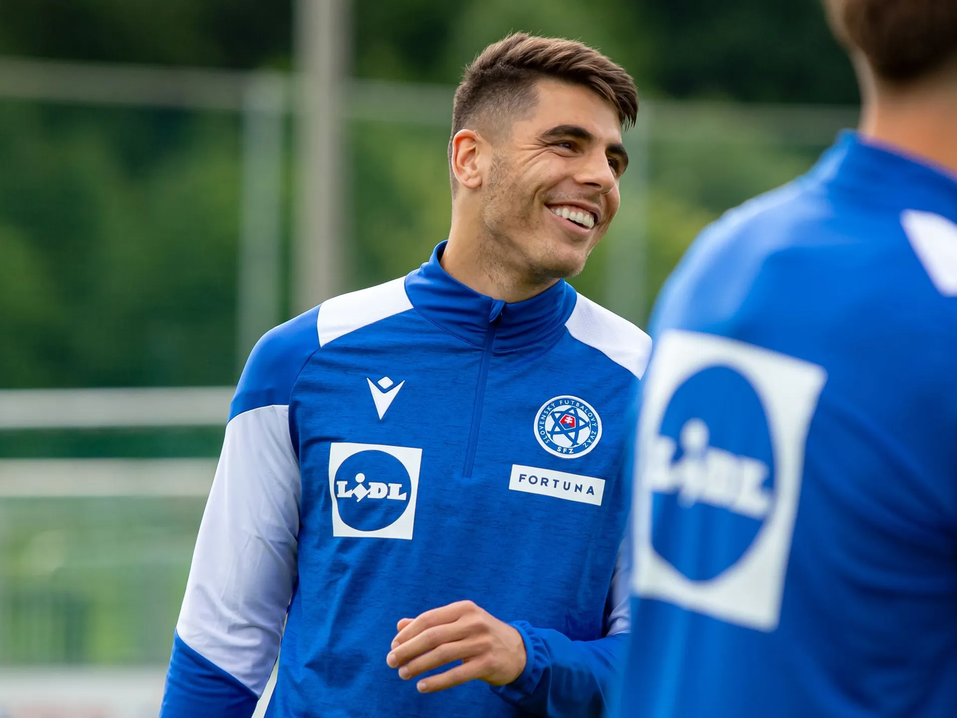 Adam Obert na tréningu reprezentácie do 21 rokov vo Windischgarstene (27.5.2025)