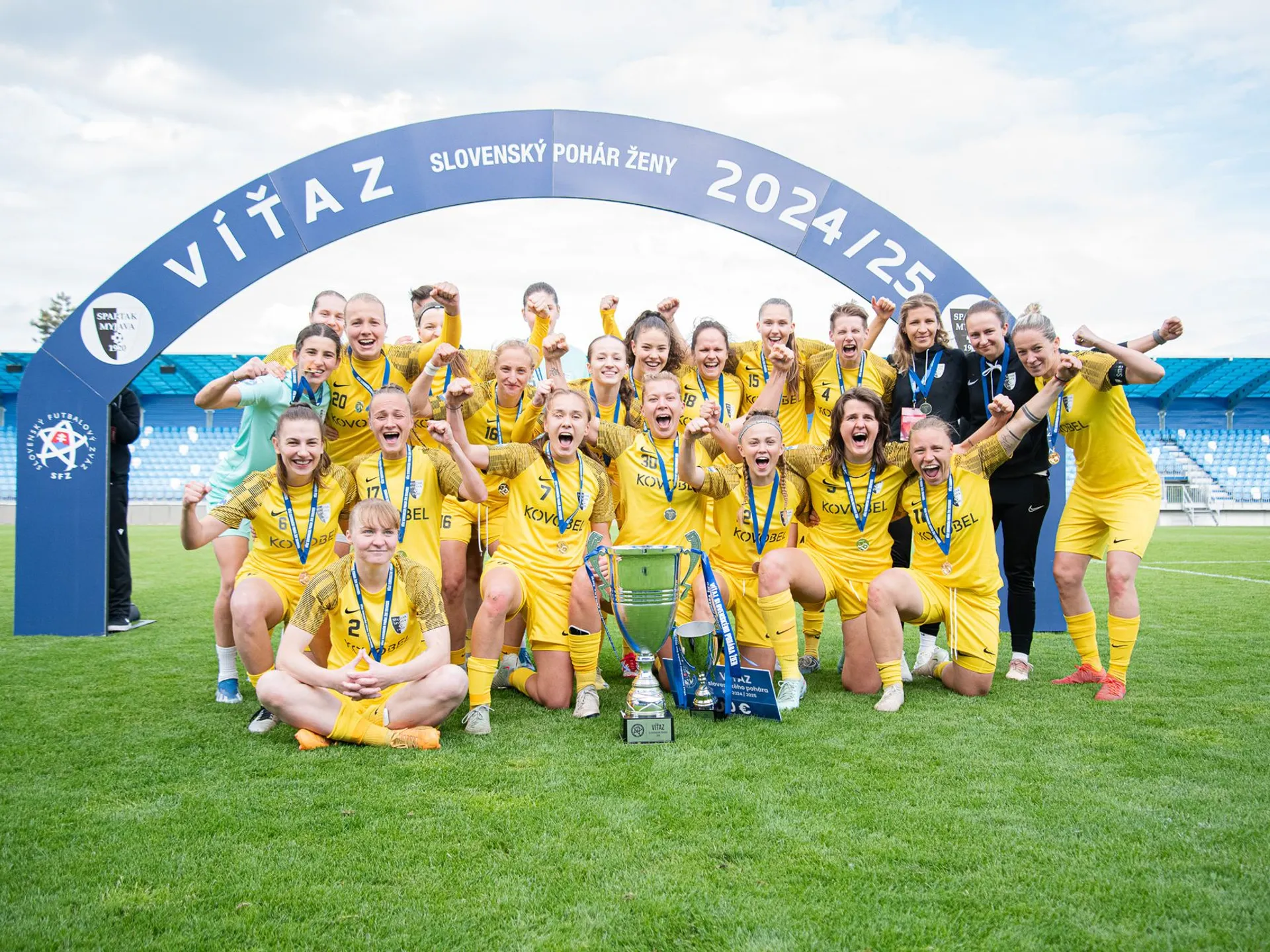 Spartak Myjava - víťaz Slovenského pohára žien 2024/25.
