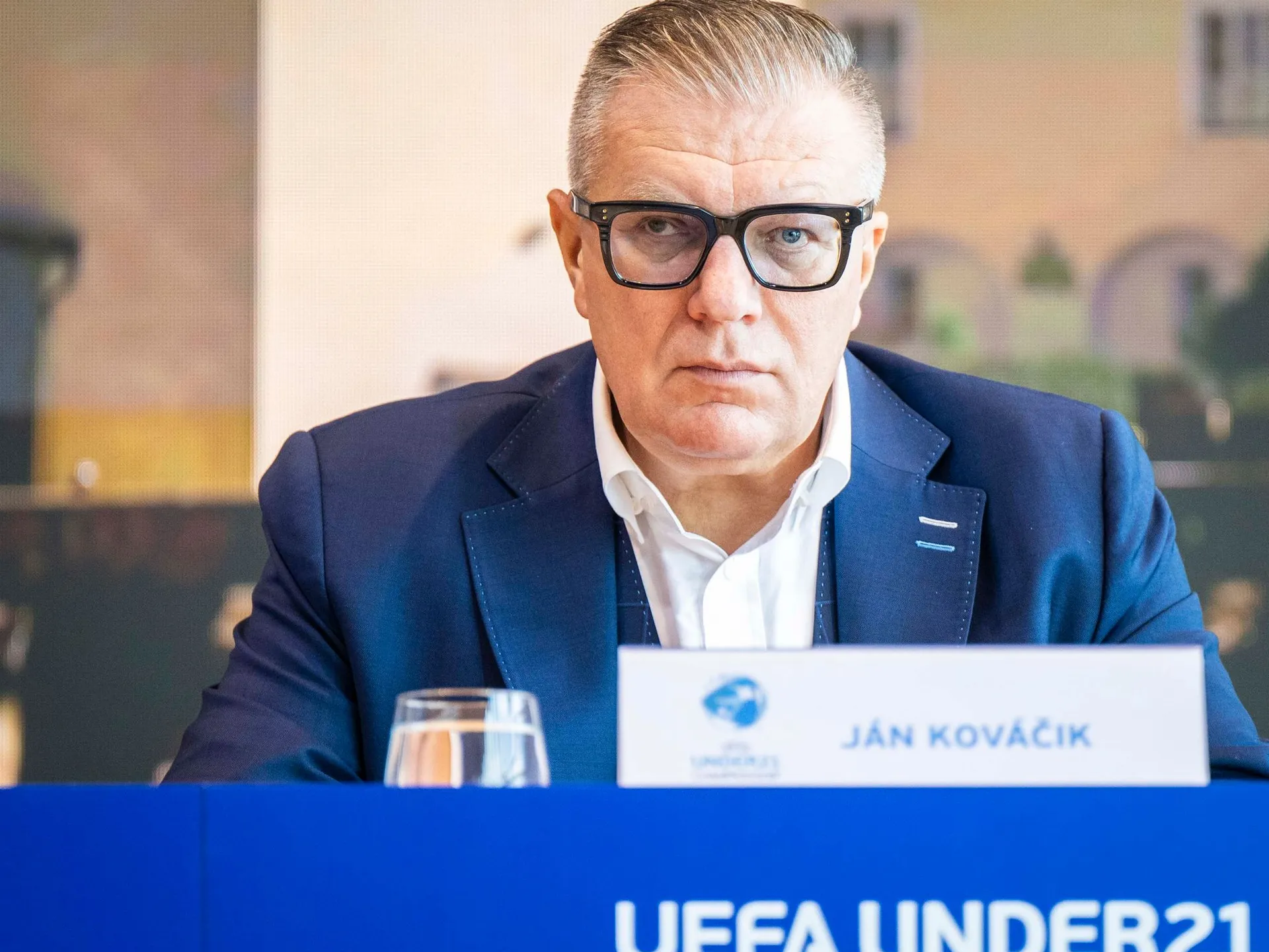 Na snímke prezident SFZ Ján Kováčik.