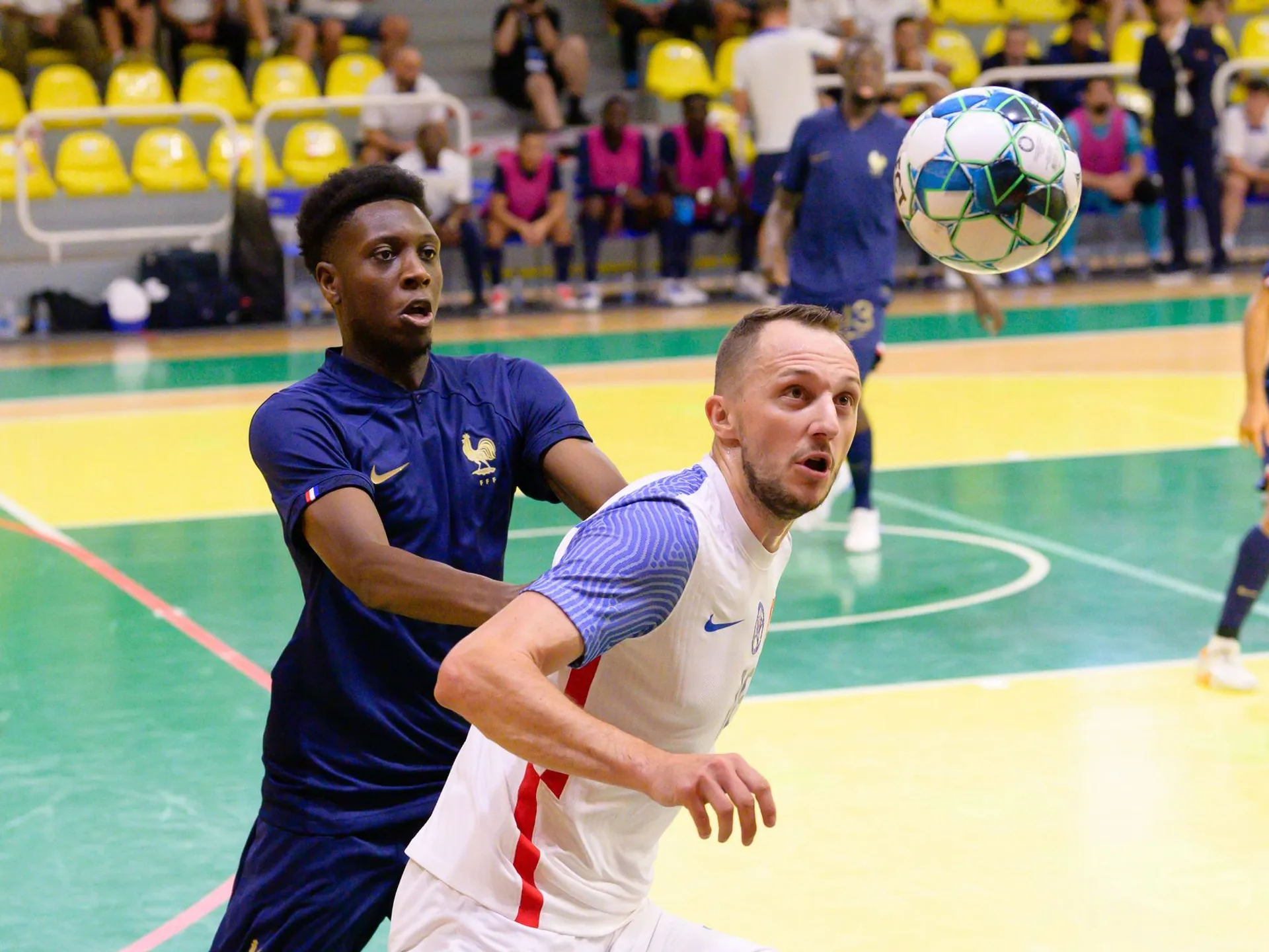 Na snímke zľava Sid Belhaj (Francúzsko) a Tomáś Drahovský (Slovensko).