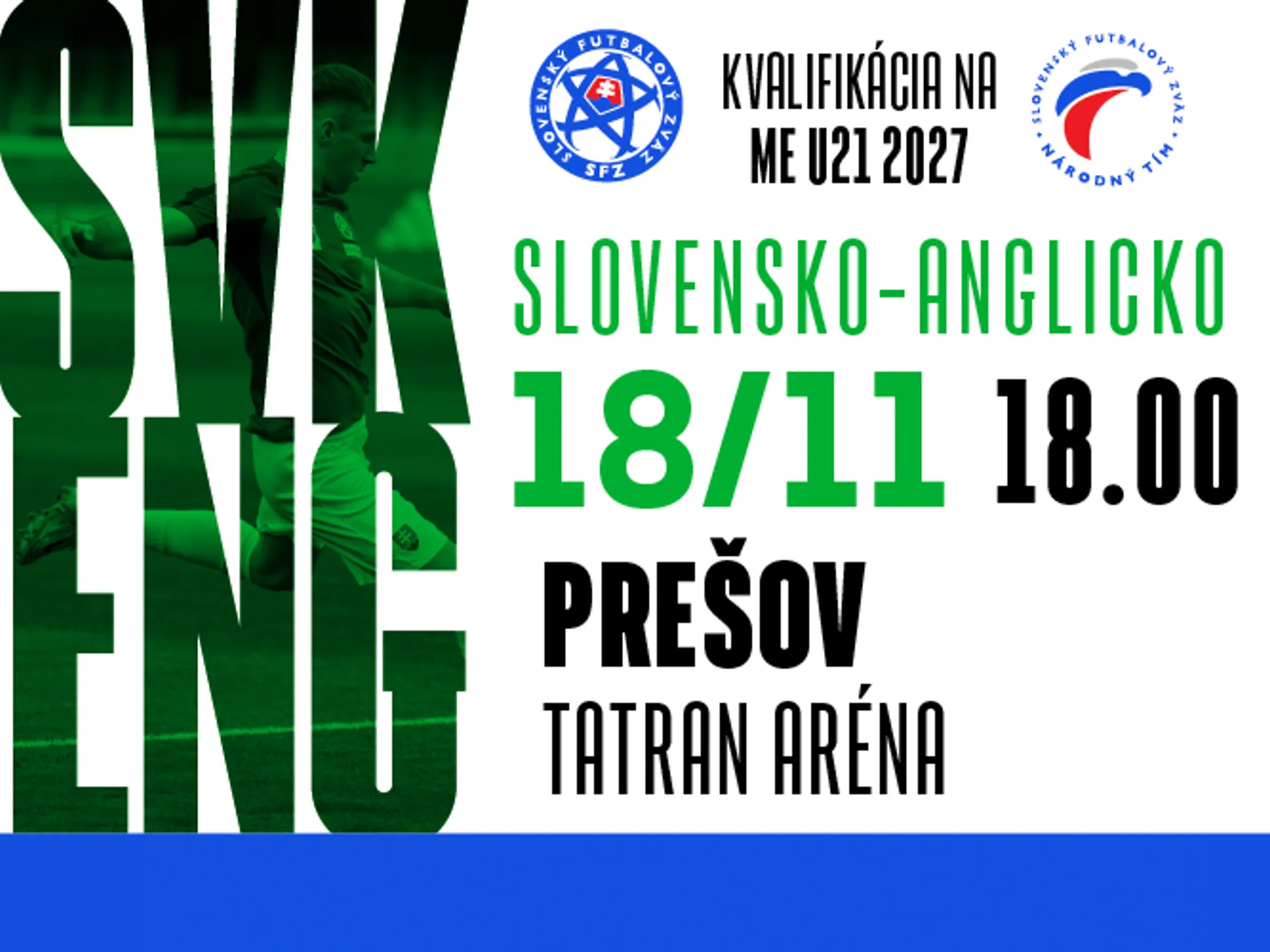 U21 – Informácie pre fanúšikov pred vypredaným zápasom Slovensko - Anglicko
