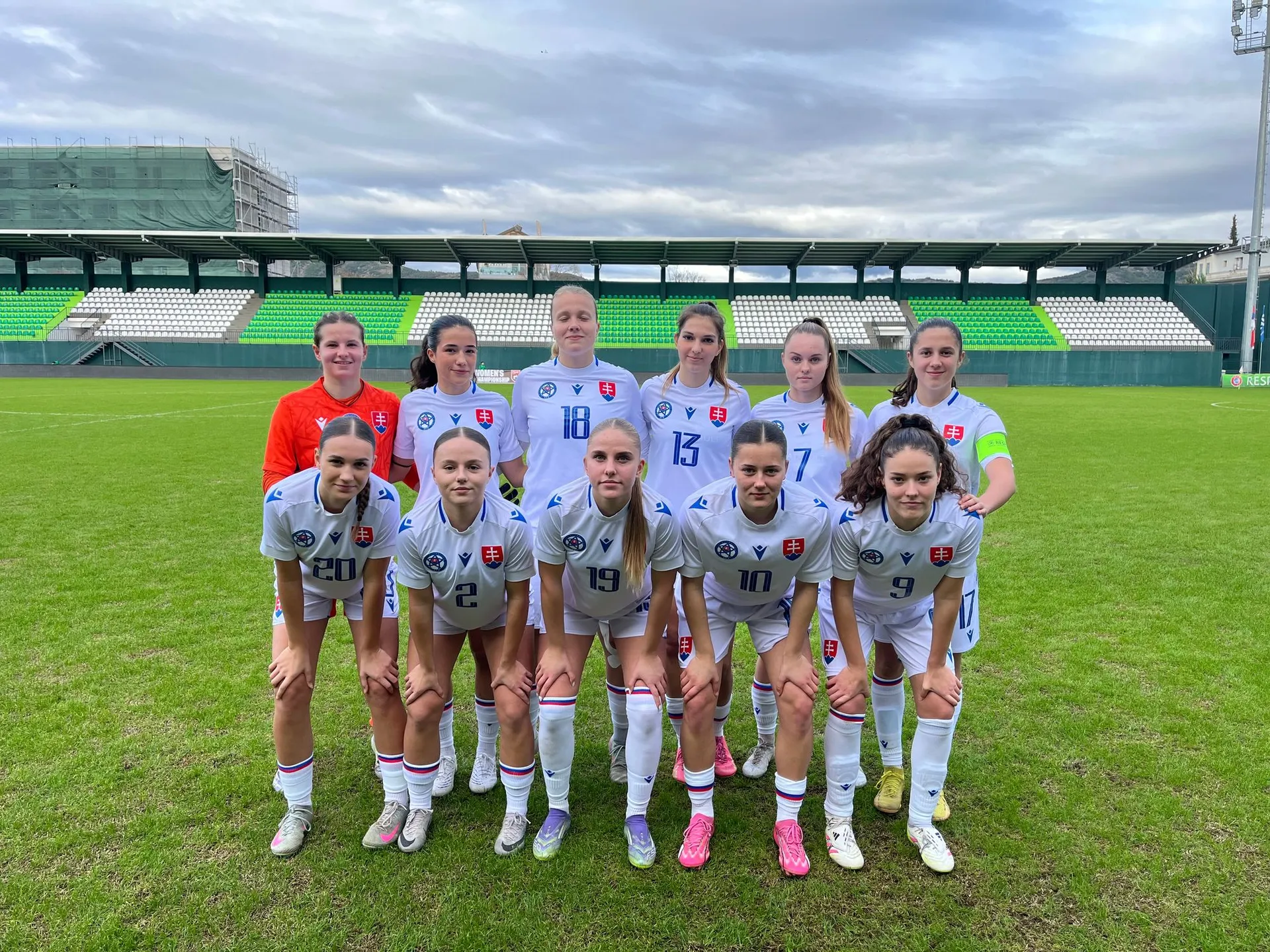 Základná zostava tímu WU19 pred zápasom 1. kola kvalifikácie ME 2026 v Lige B proti Albánsku.