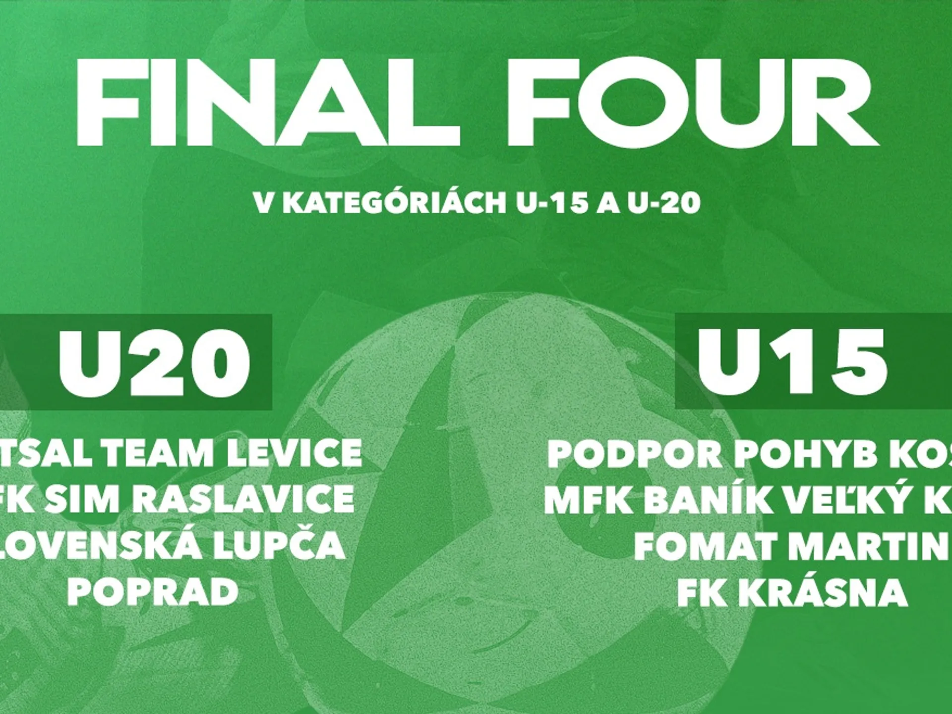 Poprad bude patriť mladému futsalu. Regionálne ligy U-15 a U-20 spoznajú víťazov