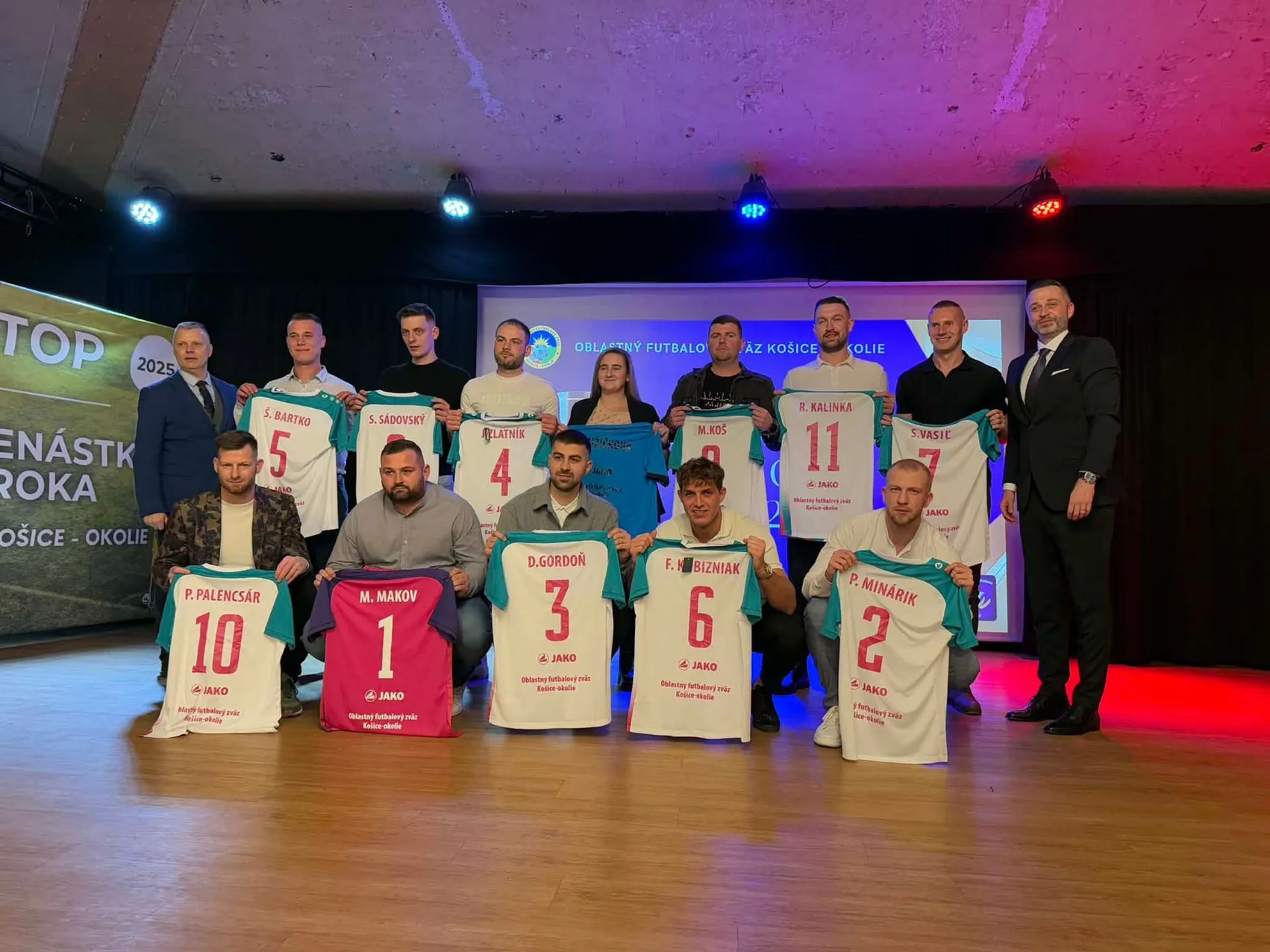 Slávnostné vyhlásenie najlepšej jedenástky roka 2025 - VII.ligy dospelých ObFZ