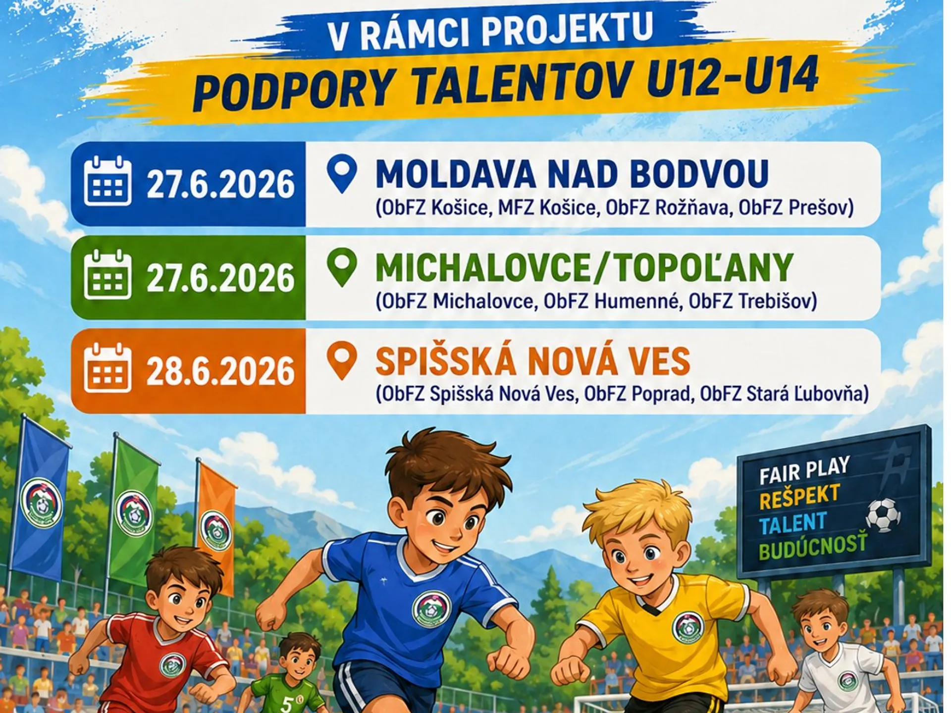 Turnaj oblastných zväzov U12,U13,U14