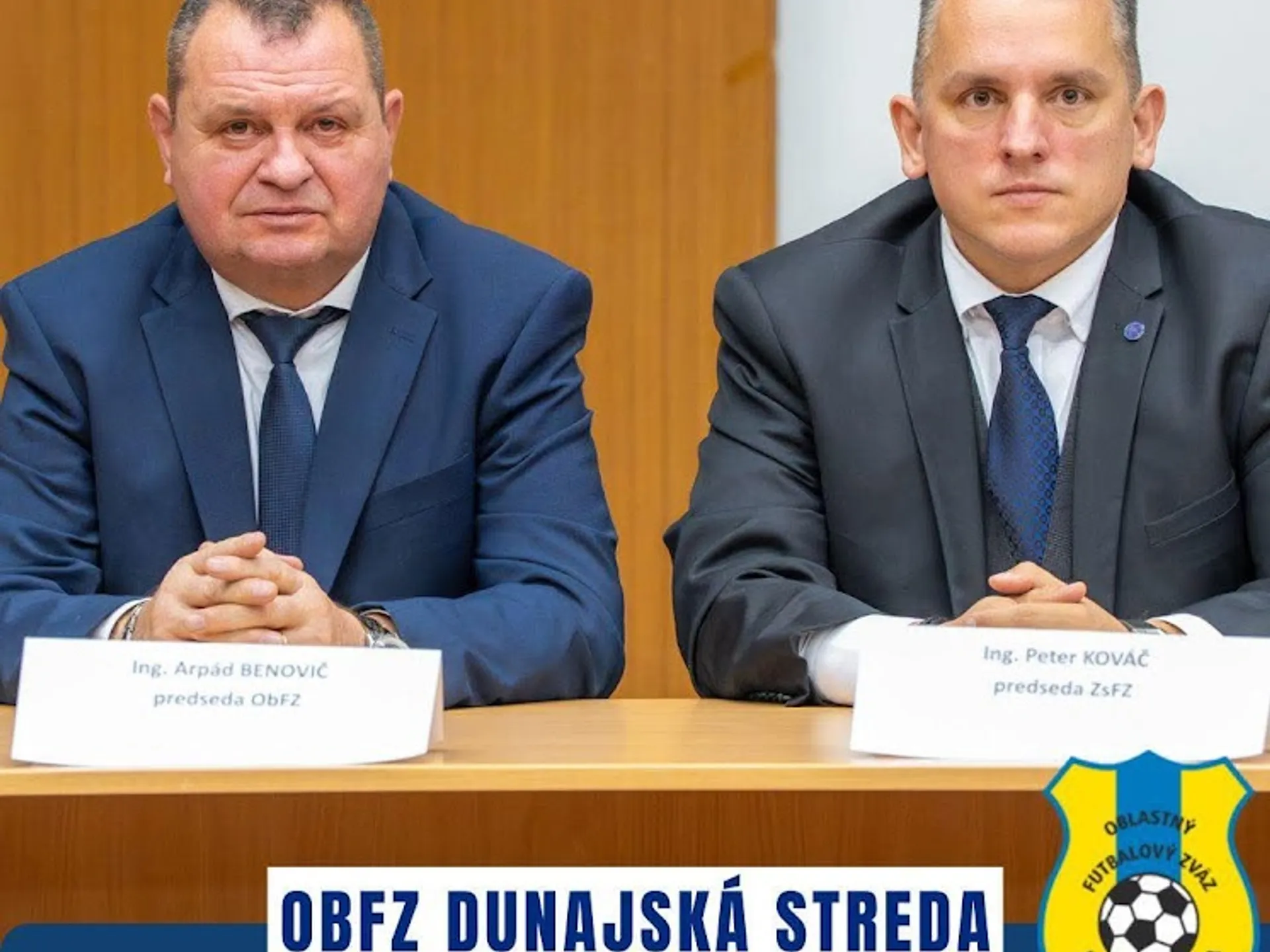 Ing. Arpád BENOVIČ predsedom ObFZ Dunajská Streda na ďalšie štyri roky