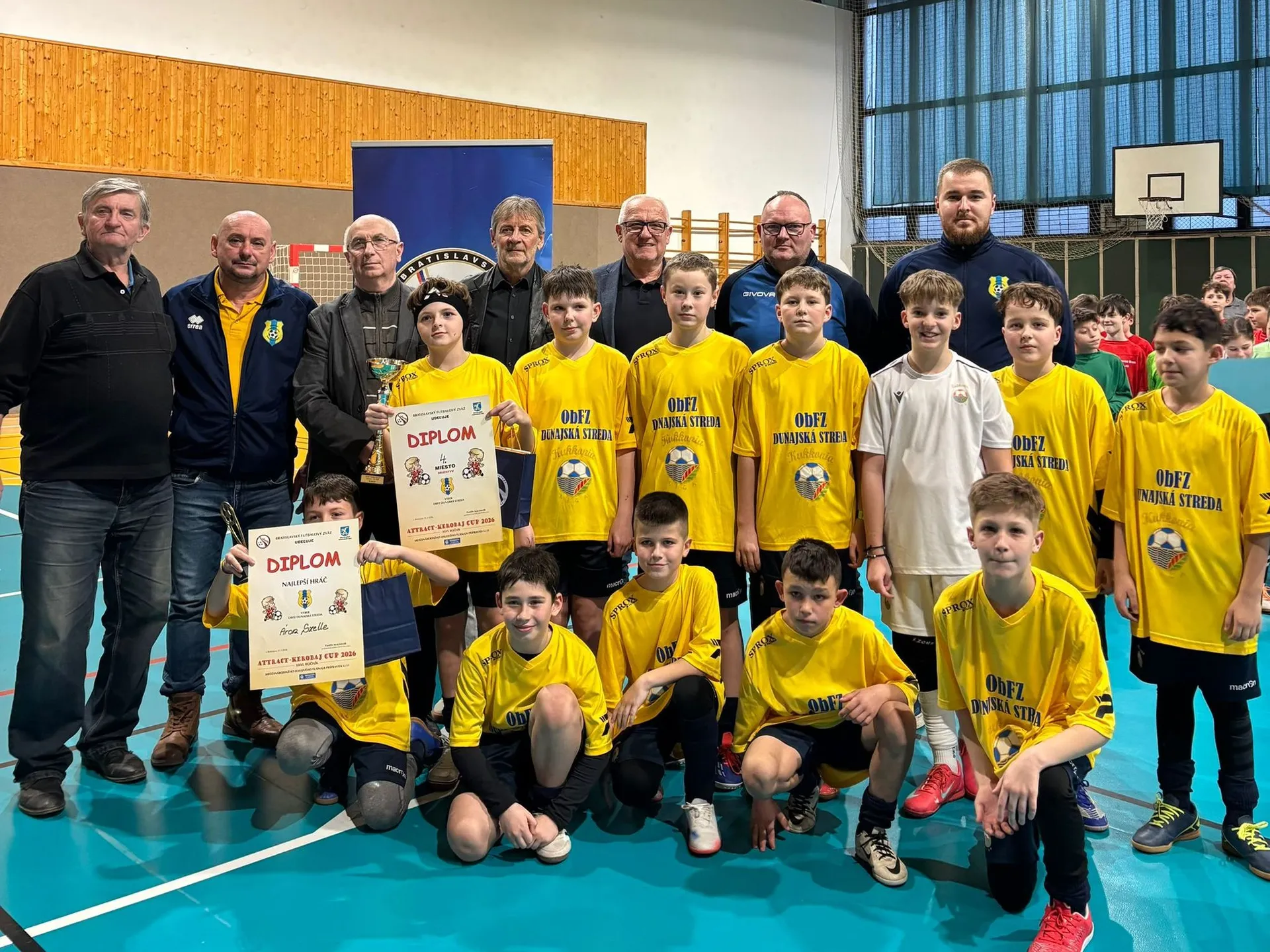 Výber ObFZ Dunajská Streda na ATTRACK Kerobaj Cupe 2026 najlepším slovenským tímom