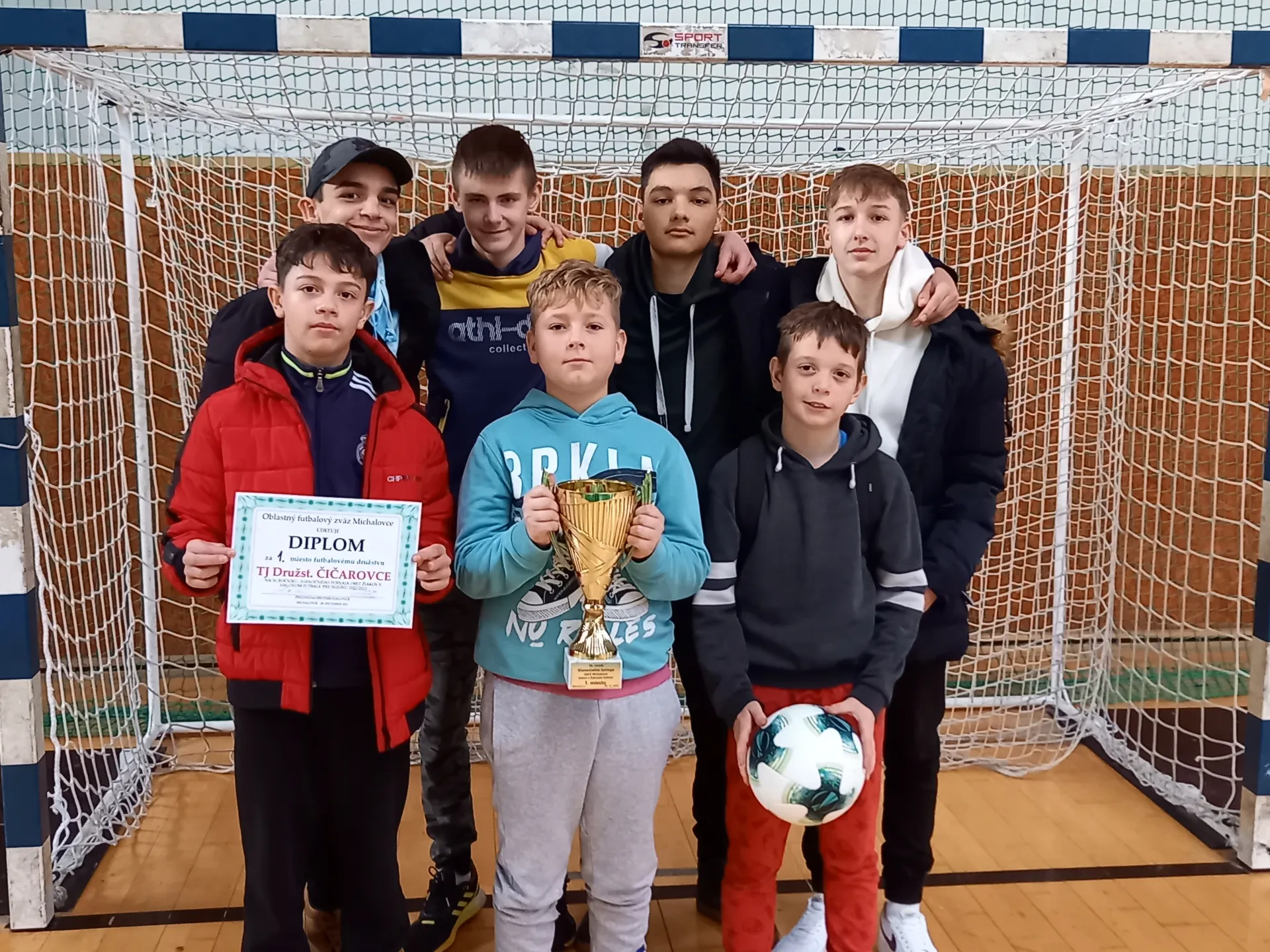 36. ročník vianočného turnaja žiakov - Prvenstvo pre TJ Družstevník Čičarovce