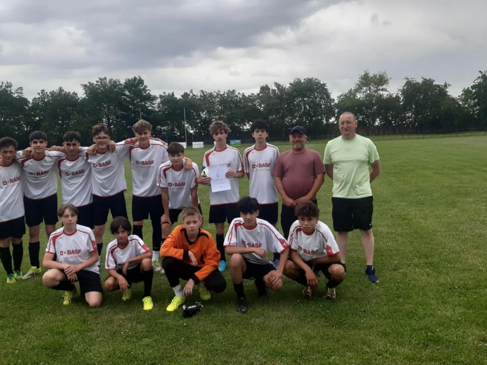 Ocenenie víťaza V. ligy žiakov U15 súťaží ObFZ 2025/2026