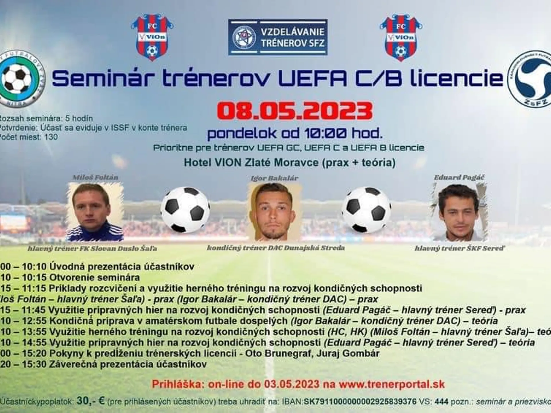 Seminár trénerov na predĺženie UEFA B/C licencie