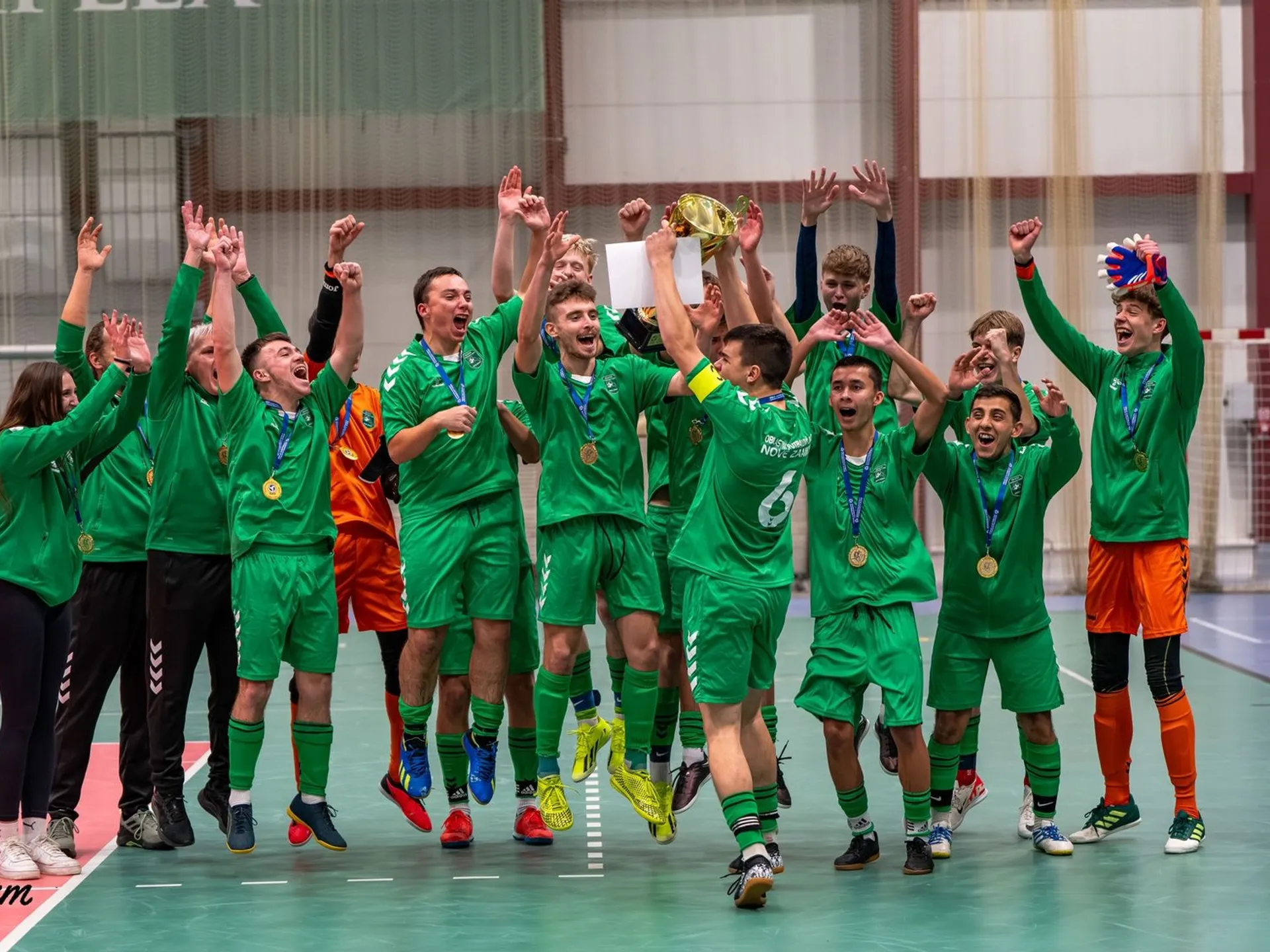 Radosť majstrovského výberu ObFZ Nové Zámky.