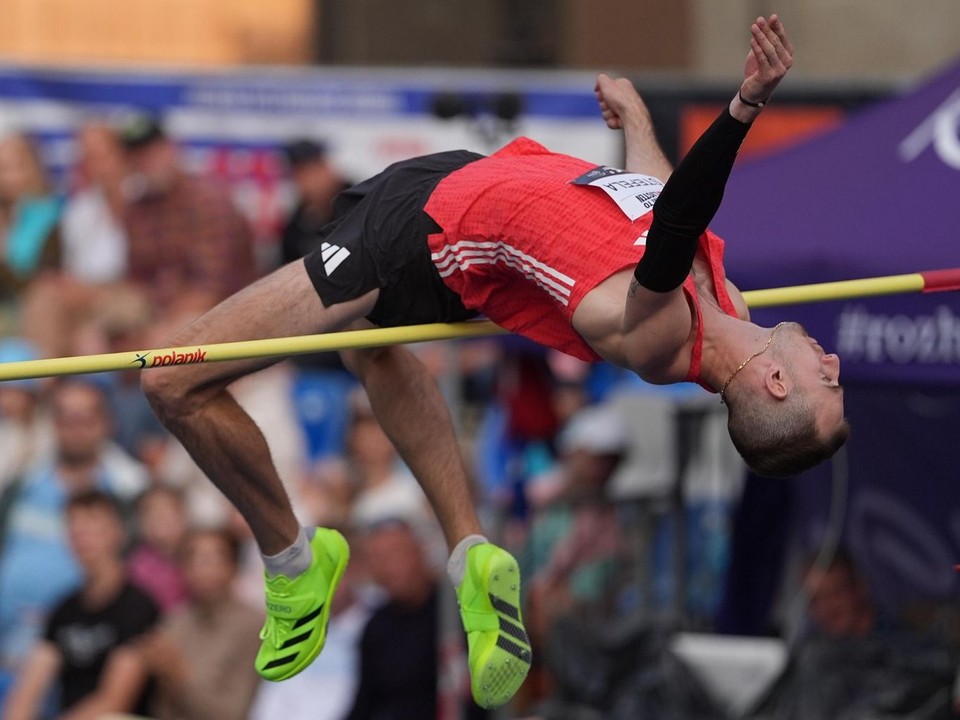 Jan Štefela na mítingu JBL Jump Fest 2025 v Košiciach.
