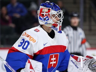 Alan Lenďák v slovenskom drese počas juniorského šampionátu. 