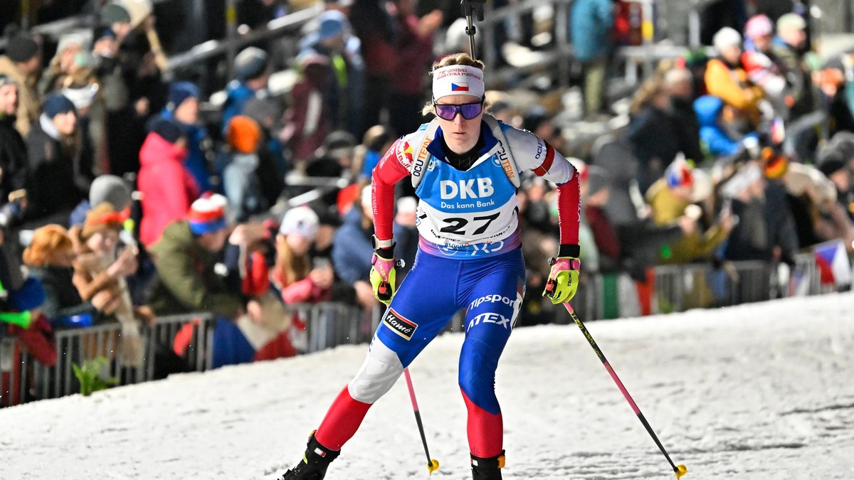 Na snímke česká biatlonistka Markéta Davidová.