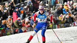 Na snímke česká biatlonistka Markéta Davidová.