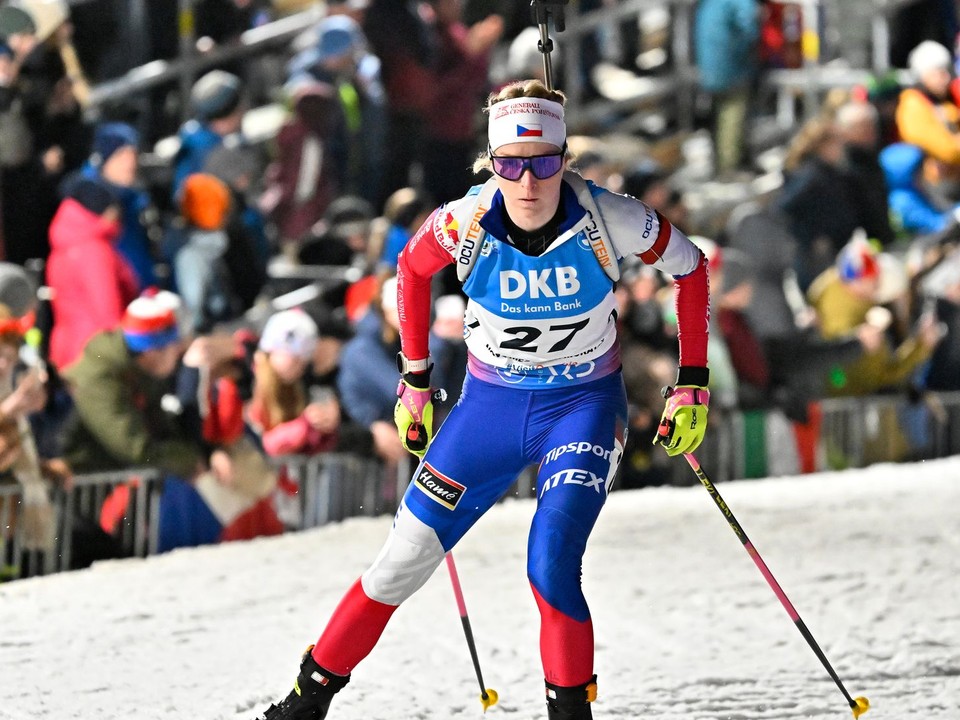 Na snímke česká biatlonistka Markéta Davidová.