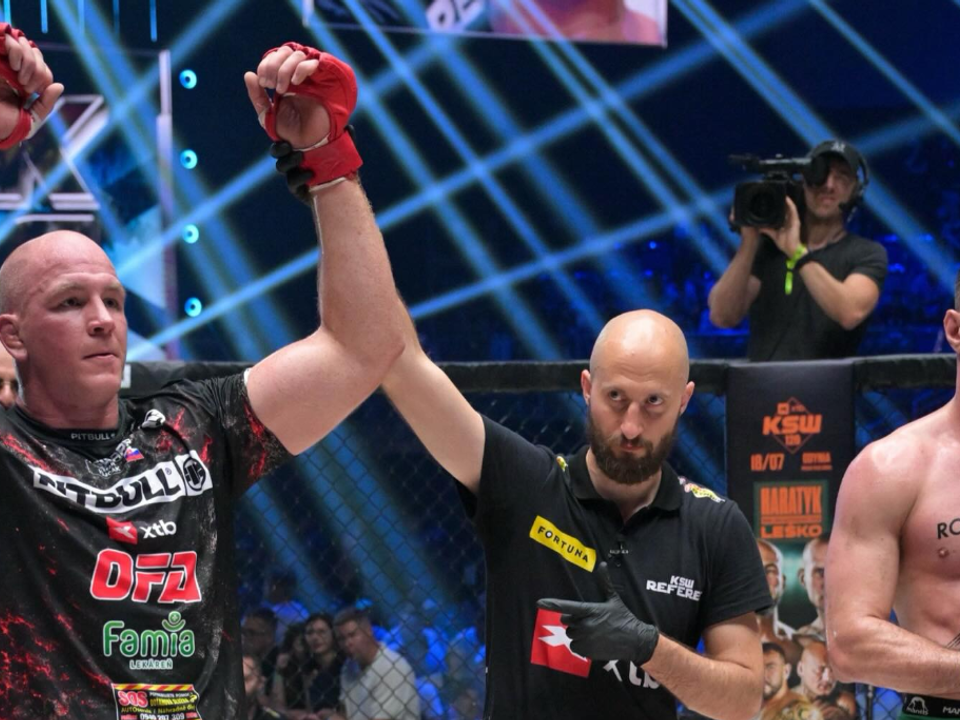 Vojčák po výhre na KSW 119.