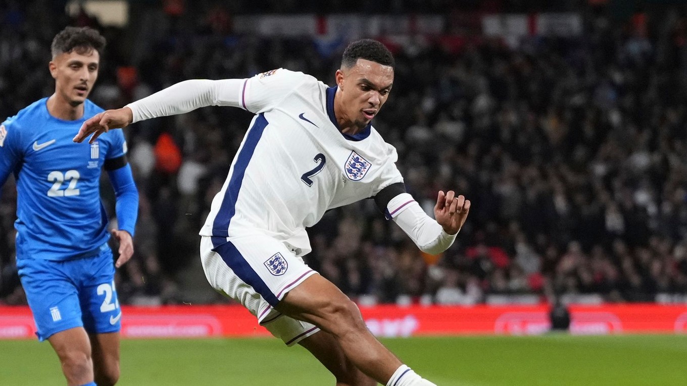 Trent Alexander-Arnold v reprezentačnom drese.