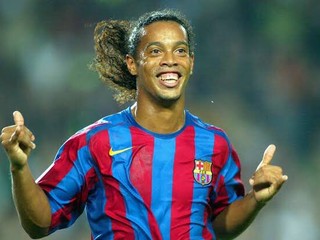 Ronaldinho v drese FC Barcelona.
