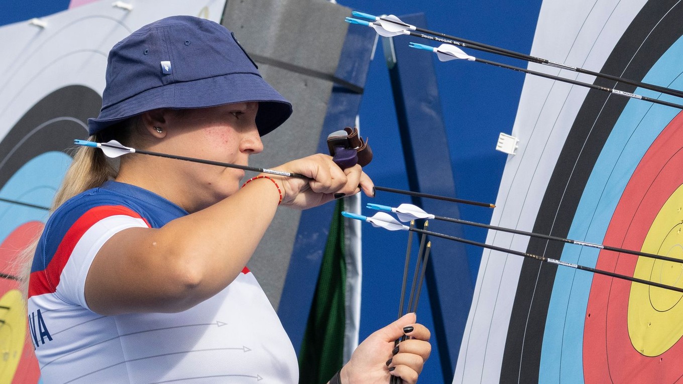 Slovenská lukostreľkyňa Denisa Baránková.