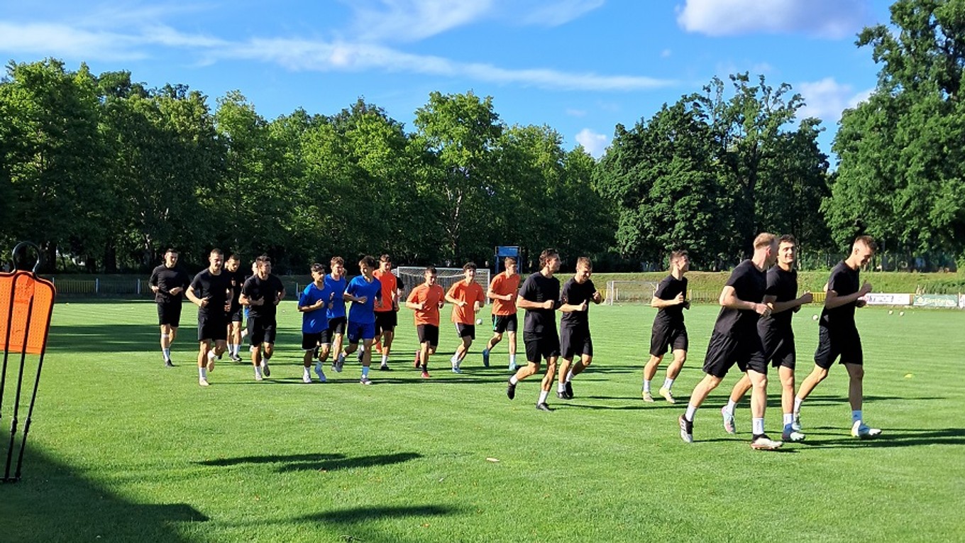 Tréning hráčov FC Žolík Malacky.