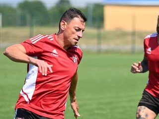 Nicolas Gorosito na tréningu Spartaka Trnava.