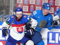 Mário Lunter v drese Slovenska na MS v hokeji 2023.