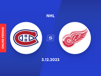 Montreal Canadiens - Detroit Red Wings: Online prenos zo zápasu zámorskej NHL. 