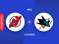 New Jersey Devils - San Jose Sharks: ONLINE prenos zo zápasu NHL.
