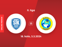 FC ŠTK 1914 Šamorín - Slavoj Trebišov: ONLINE prenos zo zápasu 18. kola II. ligy.