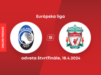 Atalanta Bergamo - Liverpool: ONLINE prenos zo štvrťfinále Európskej ligy.