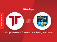 AS Trenčín - FC Košice: ONLINE prenos zo zápasu 6. kola skupiny o udržanie sa v Niké lige.