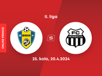 FK Humenné - FC Petržalka: ONLINE prenos zo zápasu 25. kola II. ligy.