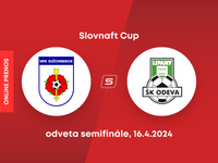 MFK Ružomberok - ŠK Odeva Lipany: ONLINE prenos z odvety semifinále Slovnaft Cupu.