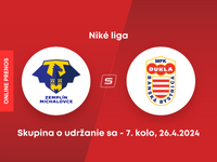 MFK Zemplín Michalovce - MFK Dukla Banská Bystrica: ONLINE prenos zo zápasu 7. kola skupiny o udržanie sa v Niké lige.
