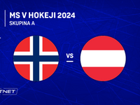 Nórsko - Rakúsko: ONLINE prenos zo zápasu skupiny A na MS v hokeji 2024 v Česku.