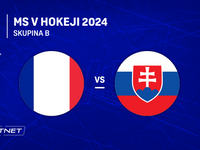 Slovensko - Francúzsko: ONLINE prenos z piateho zápasu slovenských hokejistov na MS v hokeji 2024 v Česku.