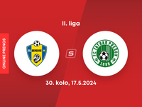 FK Humenné - 1. FC Tatran Prešov: ONLINE prenos zo zápasu 30. kola II. ligy.