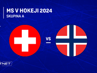 Švajčiarsko - Nórsko: ONLINE prenos z prvého zápasu skupiny A na MS v hokeji 2024 v Česku.