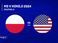 Poľsko - USA: ONLINE prenos zo zápasu skupiny B na MS v hokeji 2024 v Česku.