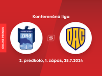 Zirä FC - Dunajská Streda: ONLINE prenos zo zápasu 2. predkola Konferenčnej ligy.