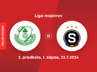 Shamrock Rovers - Sparta Praha: ONLINE prenos z 1. zápasu 2. predkola Ligy majstrov.