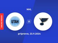 Utah HC - St. Louis Blues: ONLINE prenos zo zápasu prípravy NHL. 