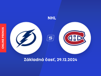 Tampa Bay Lightning - Montreal Canadiens: ONLINE prenos zo zápasu NHL.