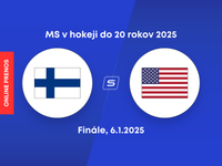 Fínsko - USA: ONLINE prenos z finále MS v hokeji do 20 rokov 2025.