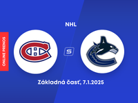 Montreal Canadiens - Vancouver Canucks: ONLINE prenos zo zápasu NHL.