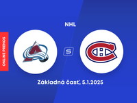 Colorado Avalanche - Montreal Canadiens: ONLINE prenos zo zápasu NHL.