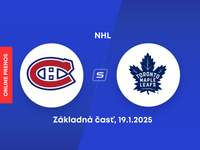 Montreal Canadiens - Toronto Maple Leafs: ONLINE prenos zo zápasu NHL.